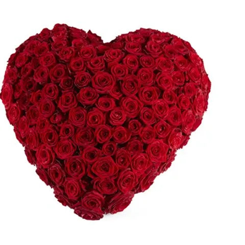 Cuore di rose rosse
