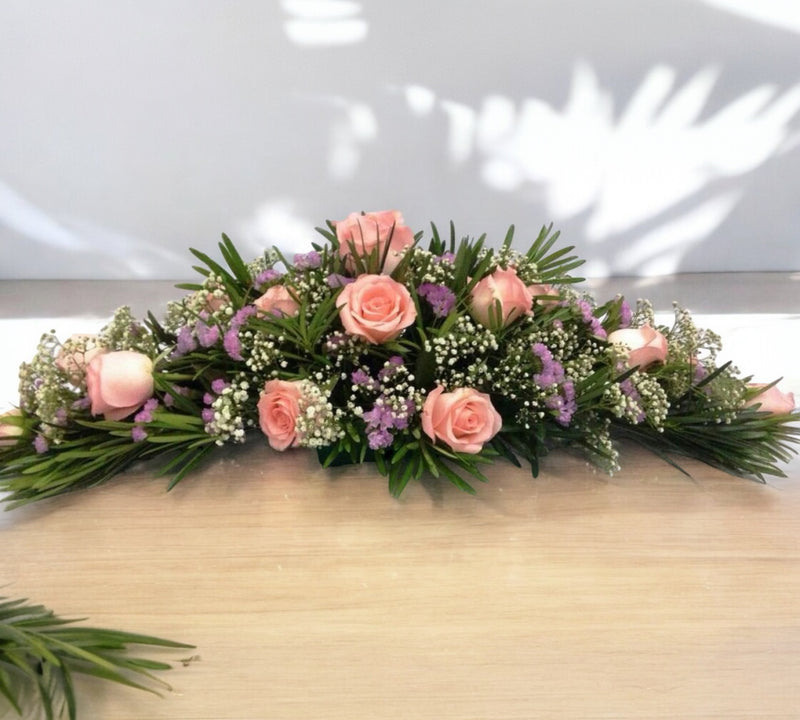 Composizione di fiori lutto
