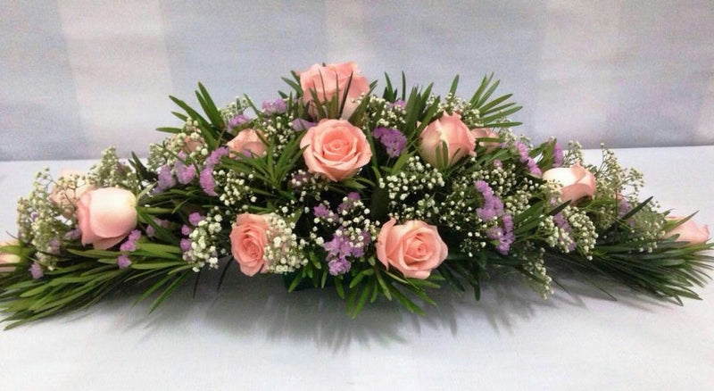 Composizione di fiori lutto