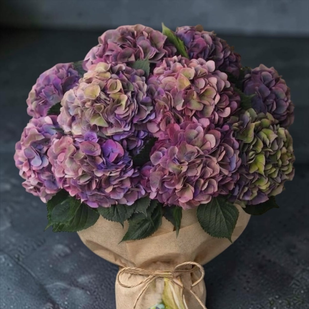 Bouquet di ortensie autunnali