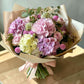 Bouquet delicato con ortensie