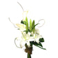 Mazzo di fiori lutto bianco