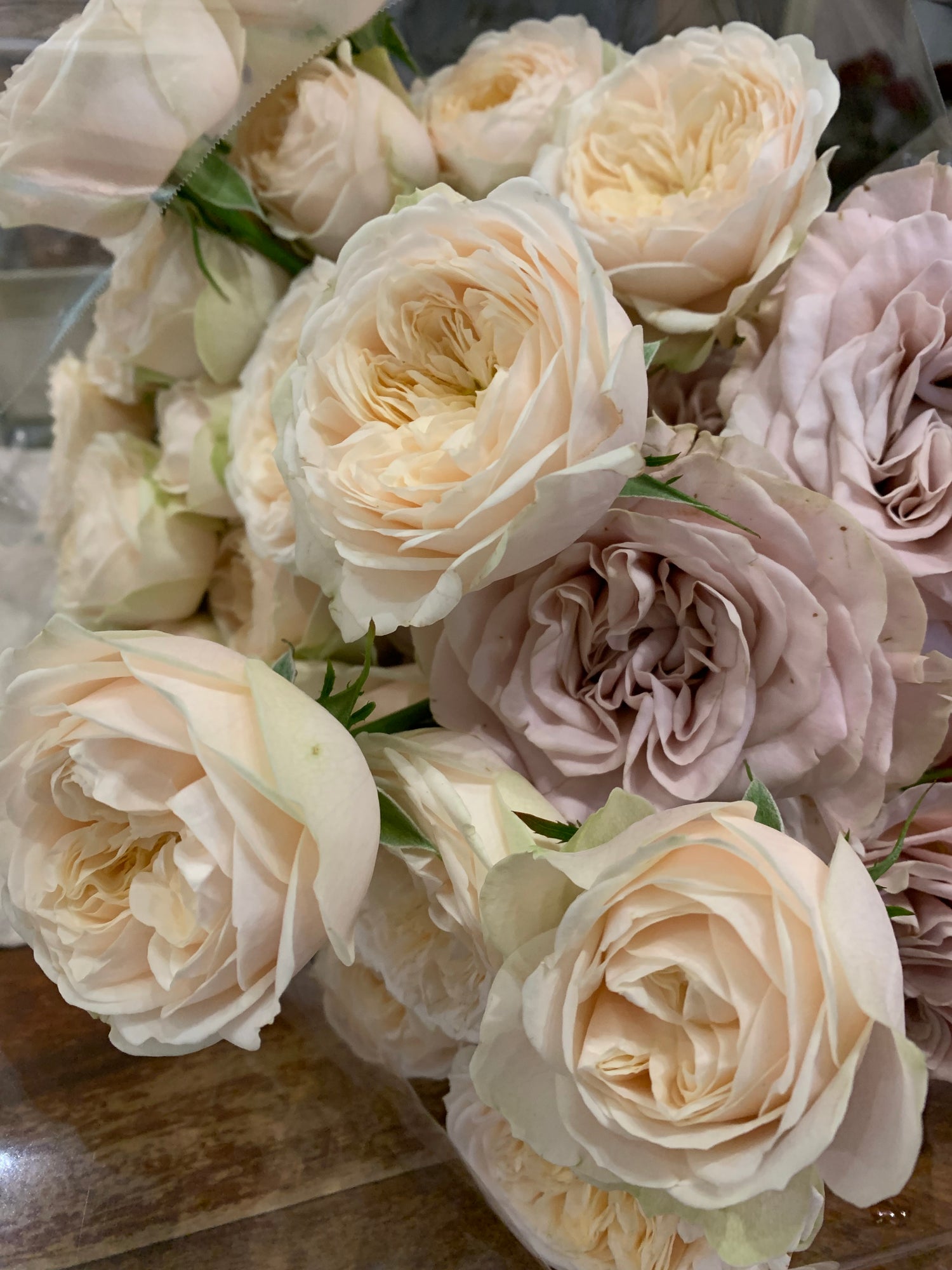 Bouquet sposa di rose inglesi