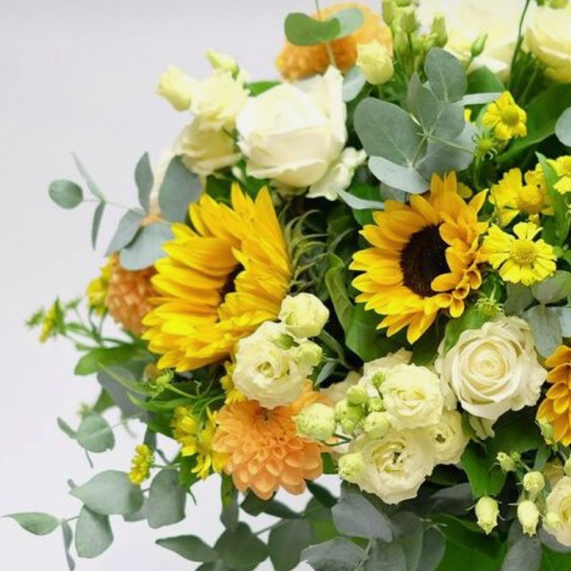 Bouquet di stagione con girasoli