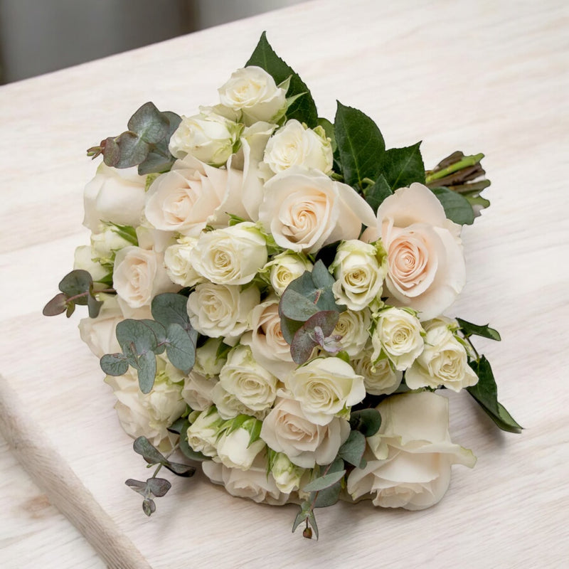 Bouquet di rose e roselline