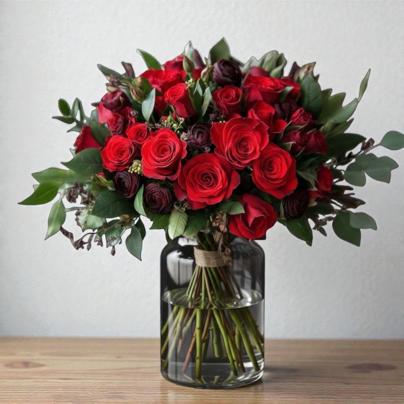 Bouquet San Valentino burgundy
