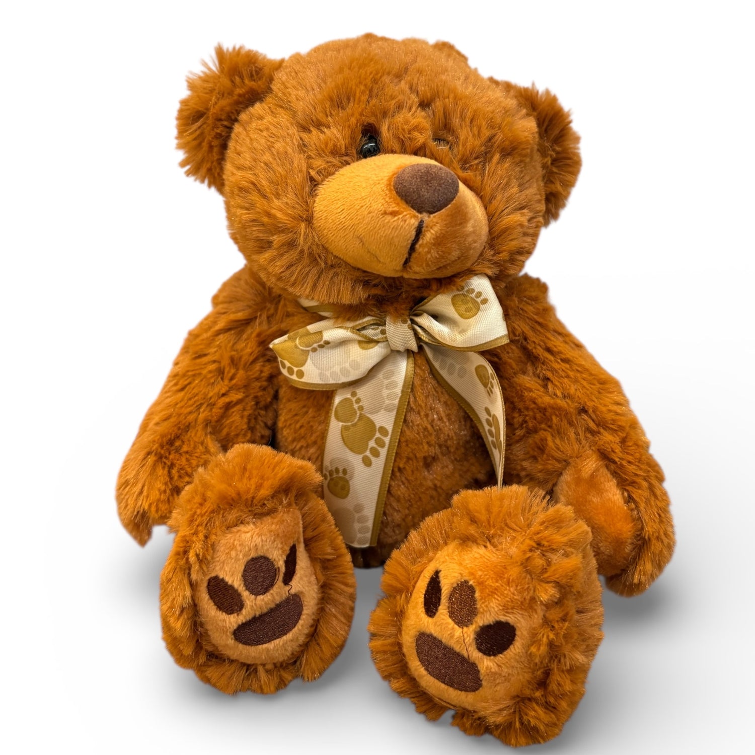 Orsetto peluche marrone altezza 21cm seduto