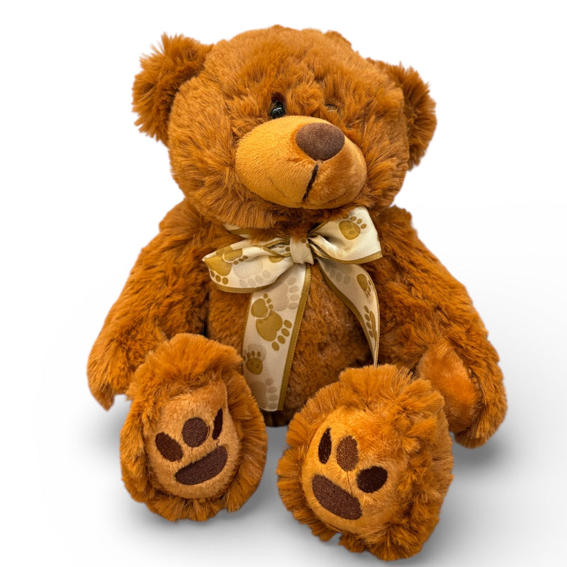 Orsetto peluche marrone altezza 21cm seduto