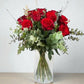 Bouquet di 12 rose rosse per San Valentino