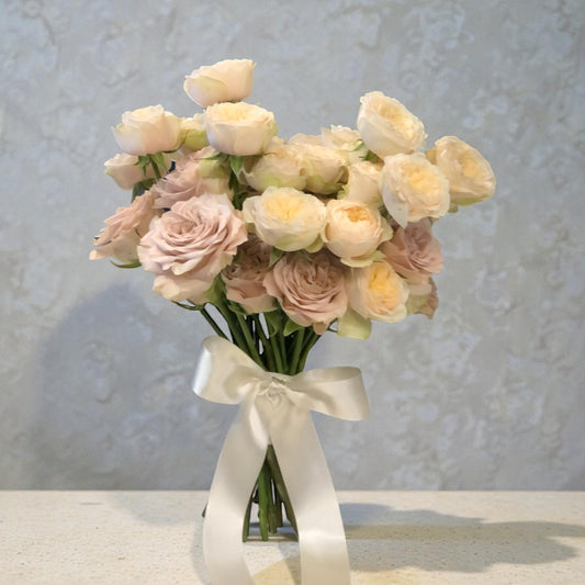 Bouquet sposa di rose inglesi