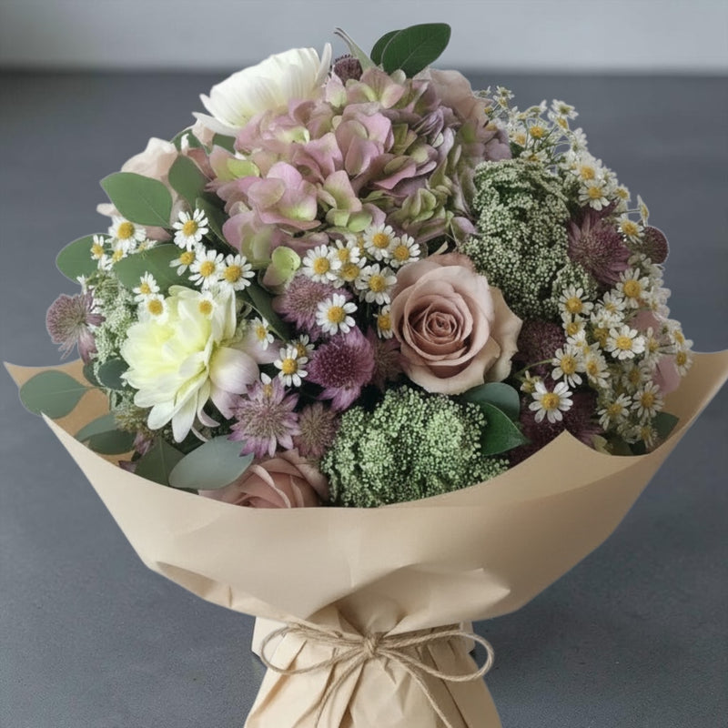 Bouquet di fiori in autunno