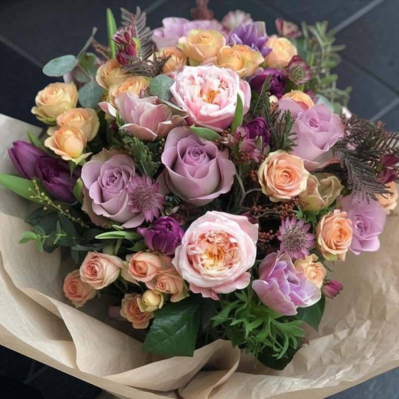 Bouquet di rose autunnali