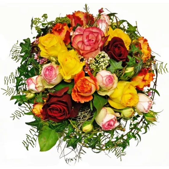 Bouquet di rose autunnali