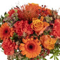 Bouquet autunnale nei colori arancio